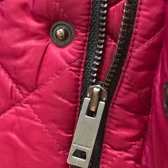 Burberry Kids Quilted Jacket - Burgundy - Picture 7 of 12